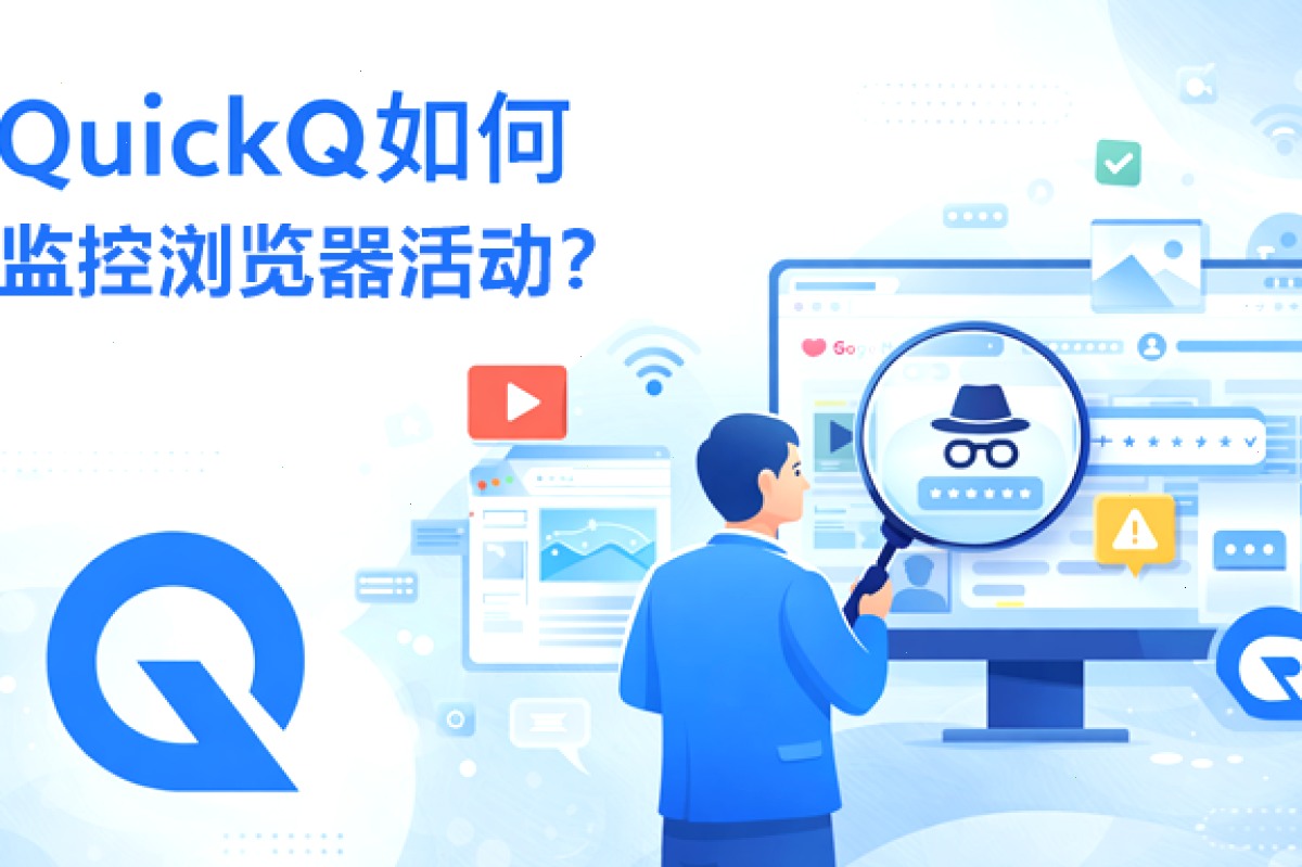 QuickQ官网_QuickQ官网_随时随地畅连全球：QuickQ如何监控浏览器活动？（封面配图）